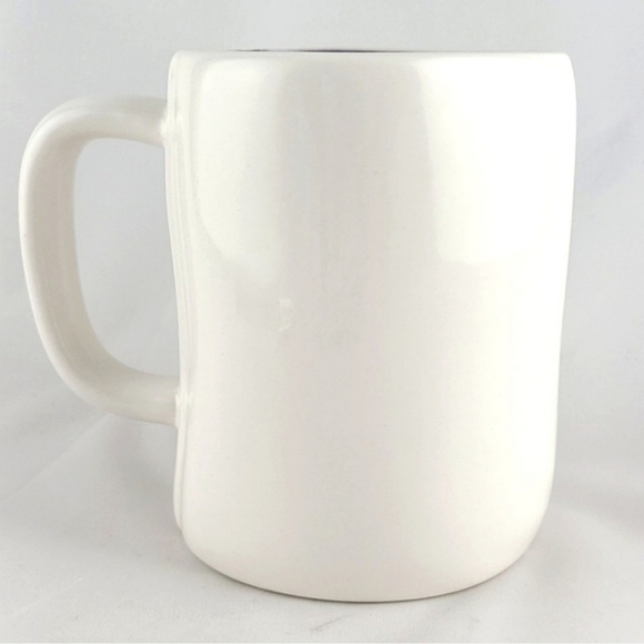 ⭐️2/ $50⭐️ Rae Dunn White Ceramic Mug Large Letters Black PSYCHIC - Picture 3 of 11